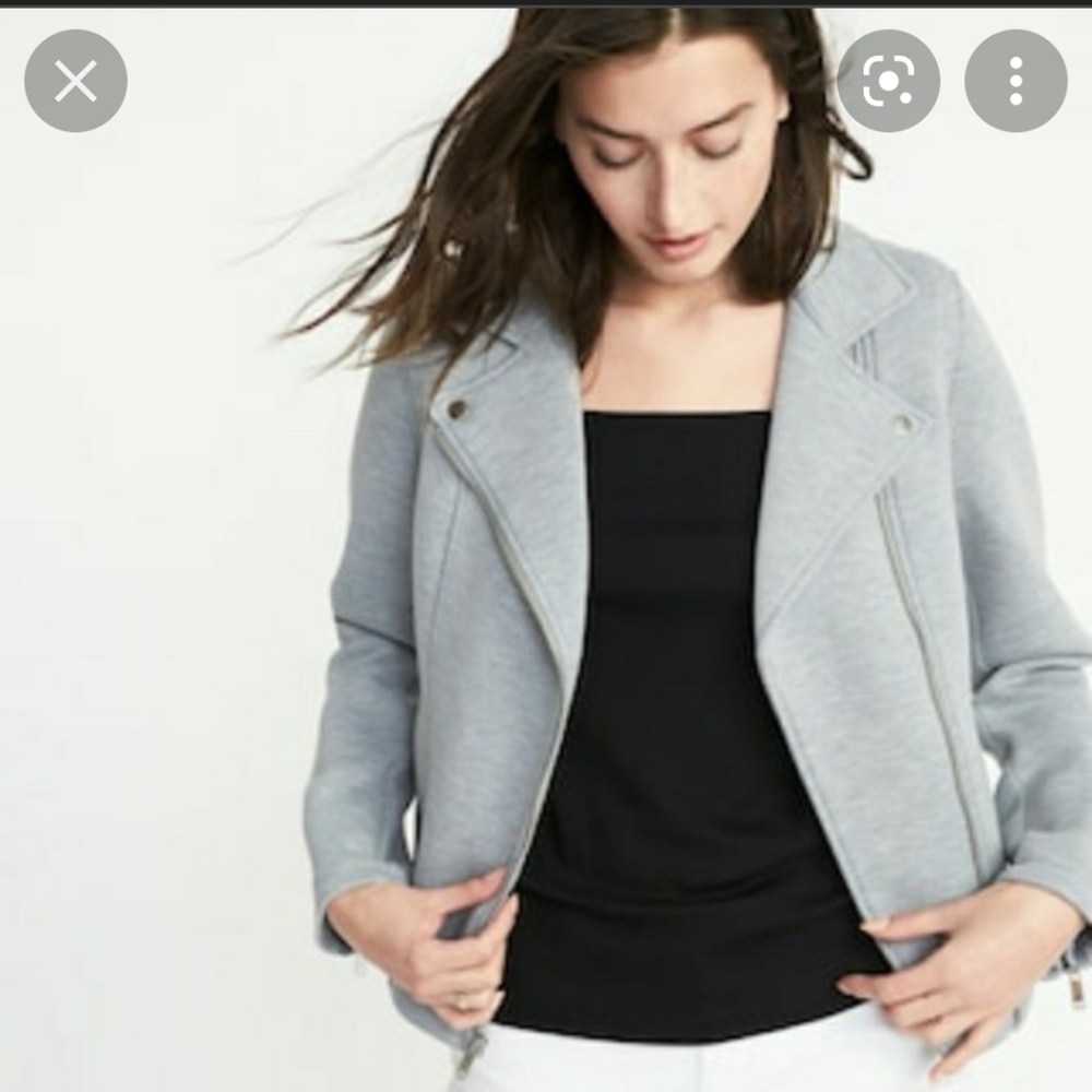 NWT Old Navy knit moto jacket